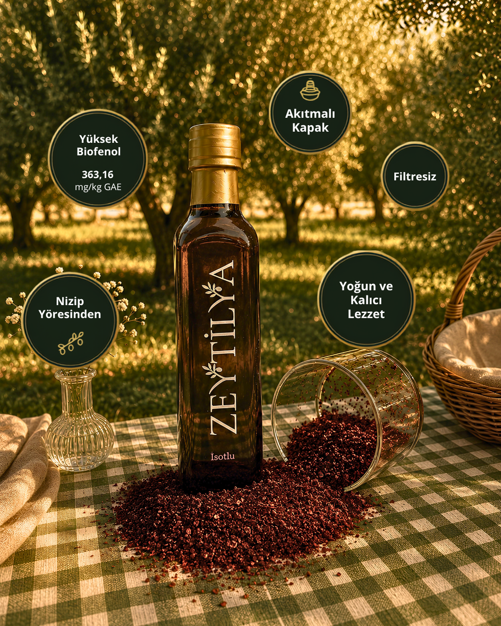 Zeytilya İsotlu Doğal Zeytinyağı